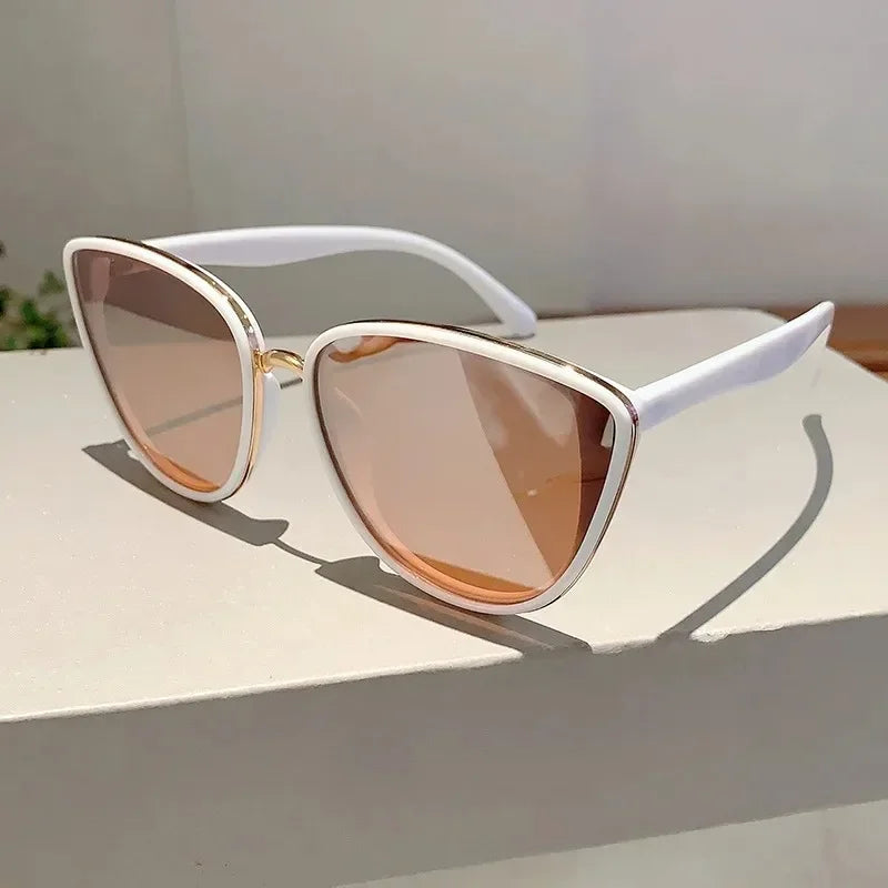 Lunettes Soleil Triangle Cat Eye Métal | MDN Store