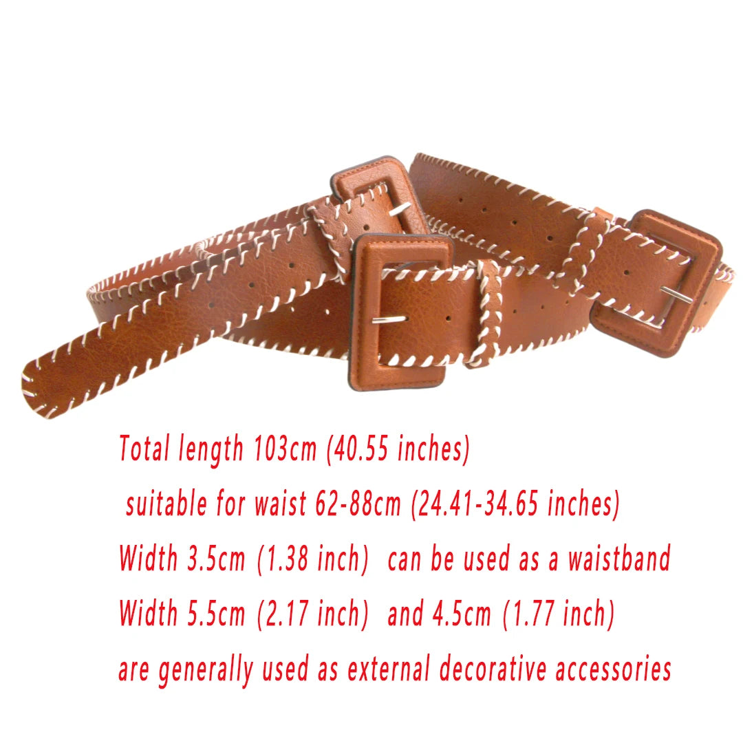 Ceinture Cuir Tressé Boucle Ardillon | MDN Store