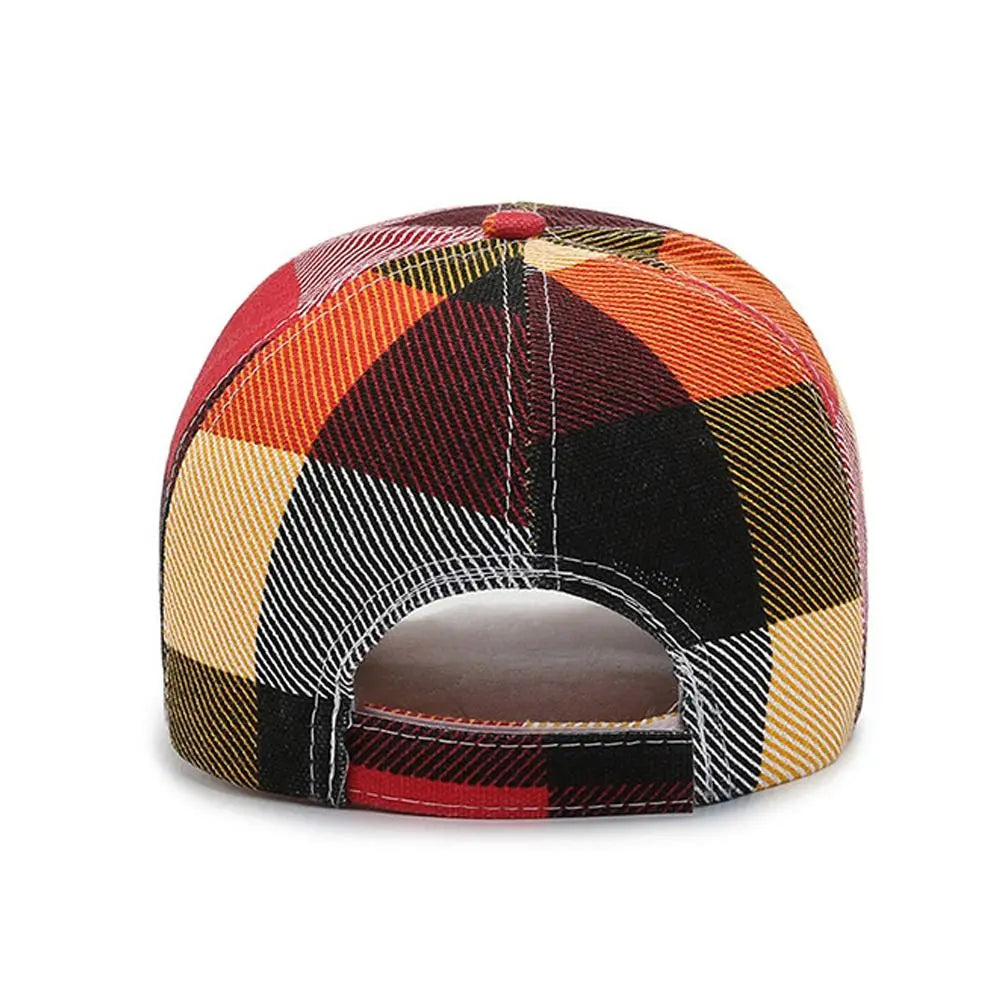 Casquette Baseball Carreaux Rouge | MDN Store