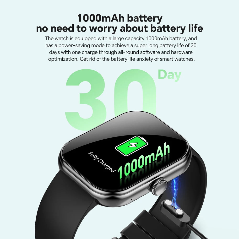 Montre Connectée 1000mAh 2.01" 30 Jours Autonomie | MDN