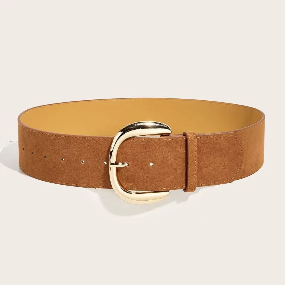 Ceinture Large Cuir Suédé Luxe | MDN Store
