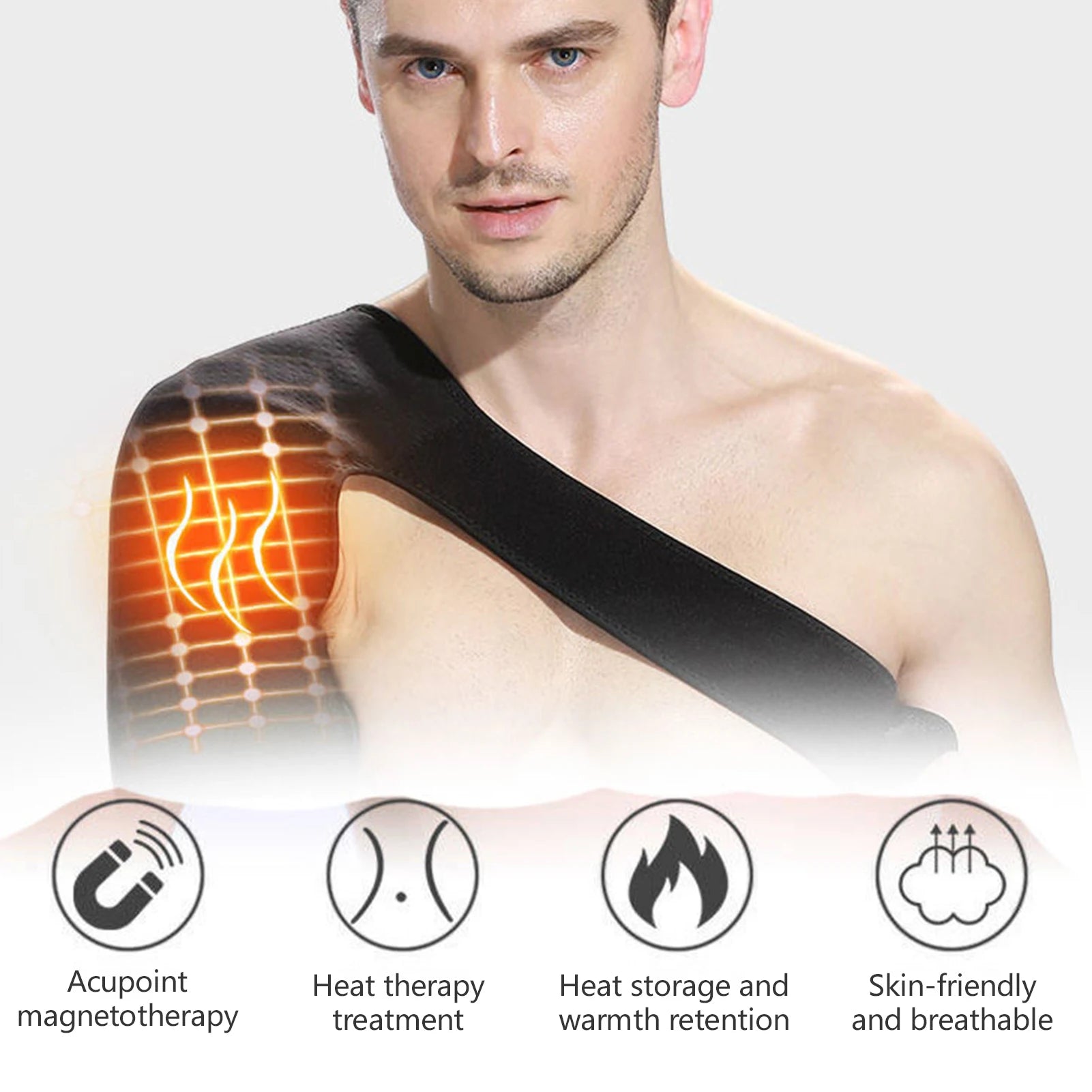 Attelle Épaule Auto-Chauffante Réglable - Douleurs Cervicales & Physiothérapie | MDN Store 25