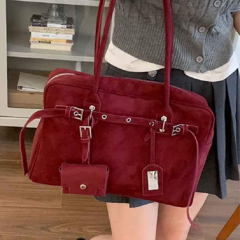 Sac Cabas Cuir Daim Boucle Vintage | MDN Store