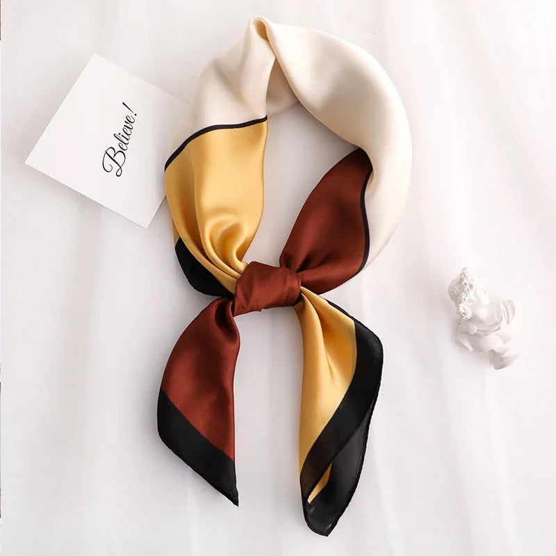 Foulard Soie Satin Femme Bandana Luxe | MDN Store