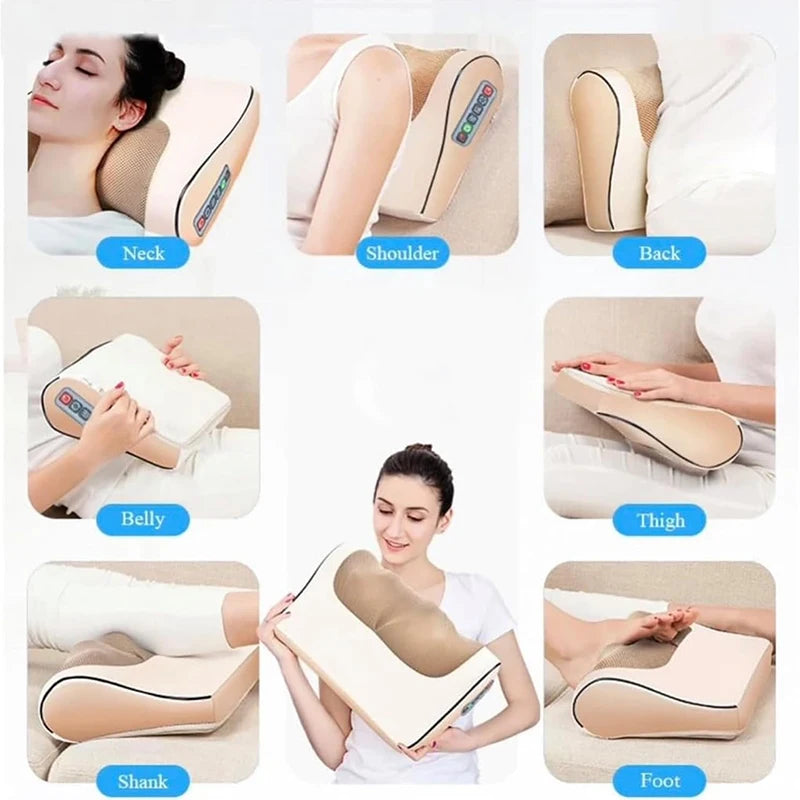 Oreiller Masseur Électrique Infrarouge - Dos, Cou & Épaules | MDN Store 25
