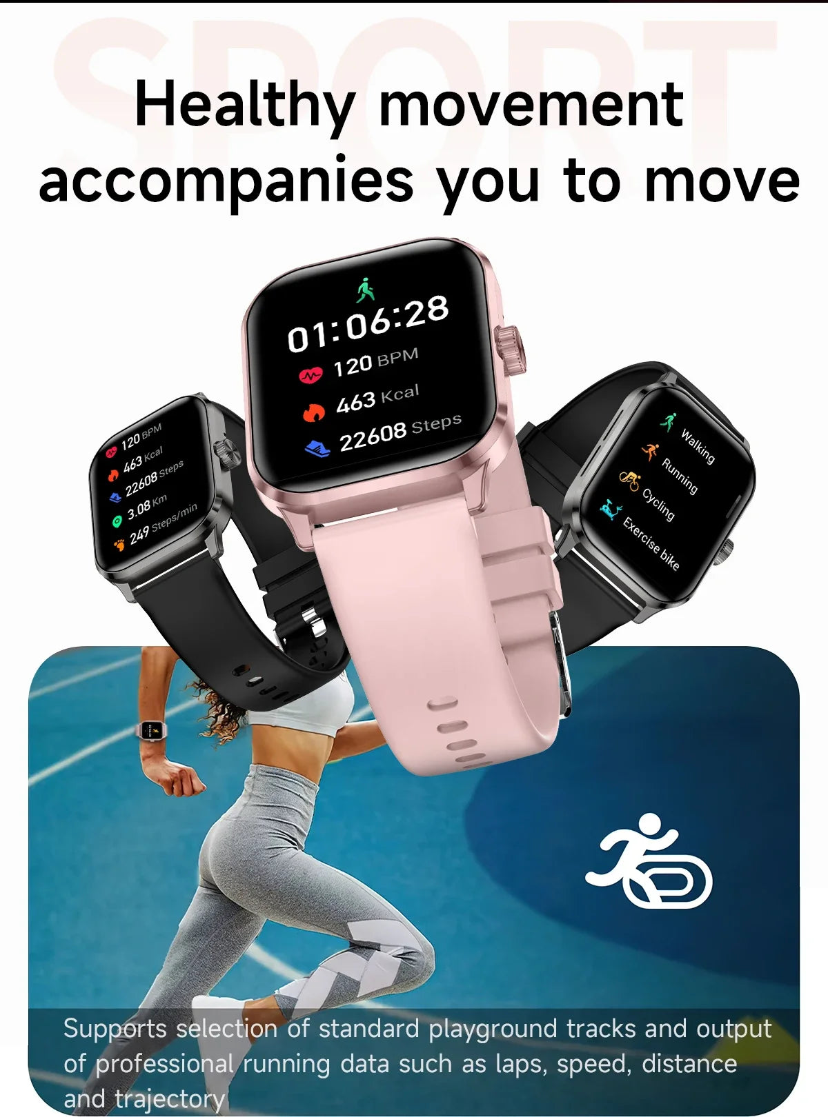 Montre Connectée Ultra-Fine 1.99" Appels Bluetooth GPS | MDN Store