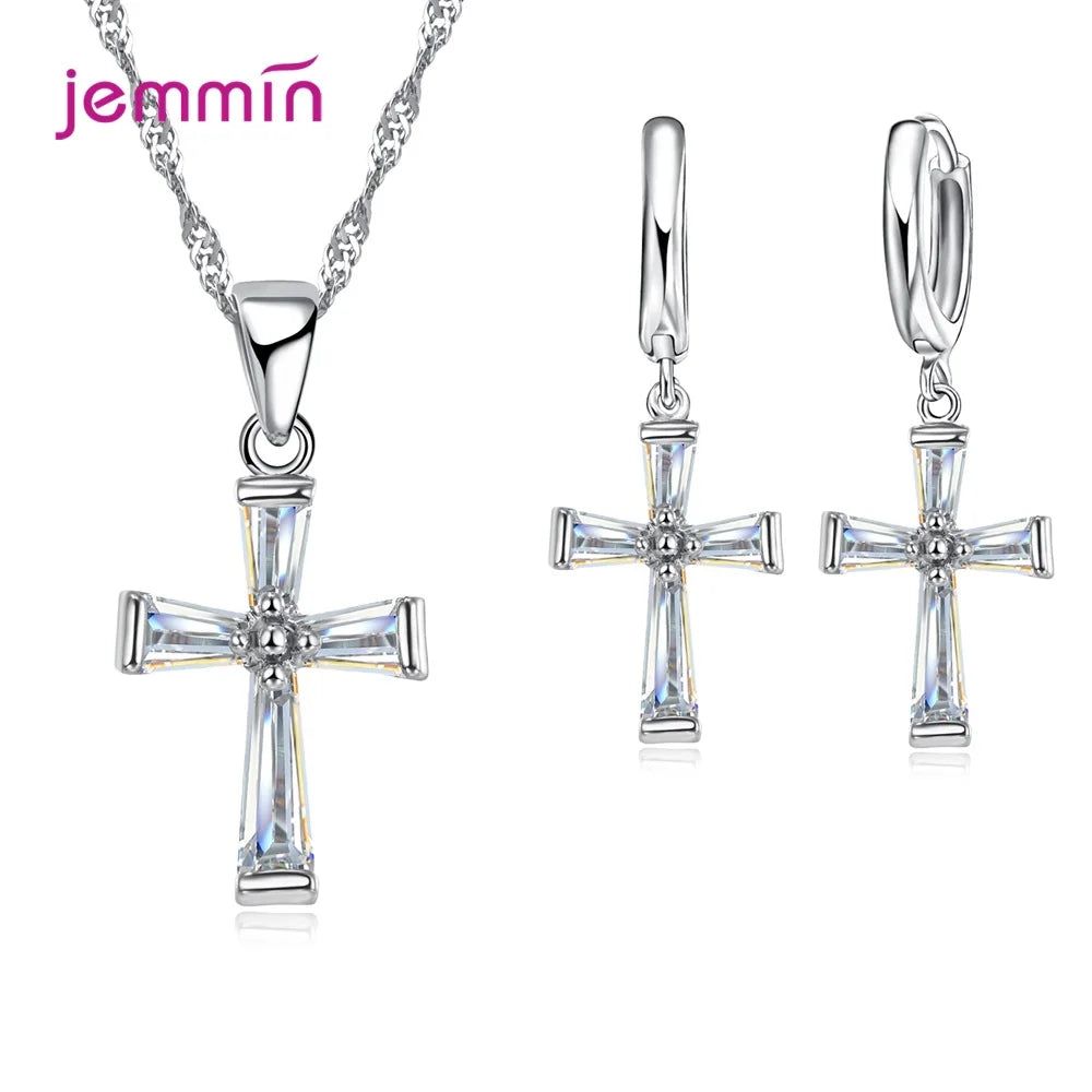 Parure Bijoux Argent 925 Femme Collier Boucles Oreilles Mariage | MDN Store 25