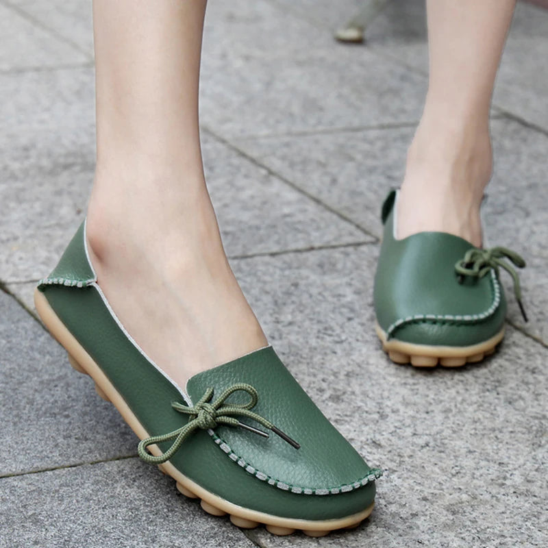 Ballerines Cuir Nœud Papillon Grande Taille | MDN Store