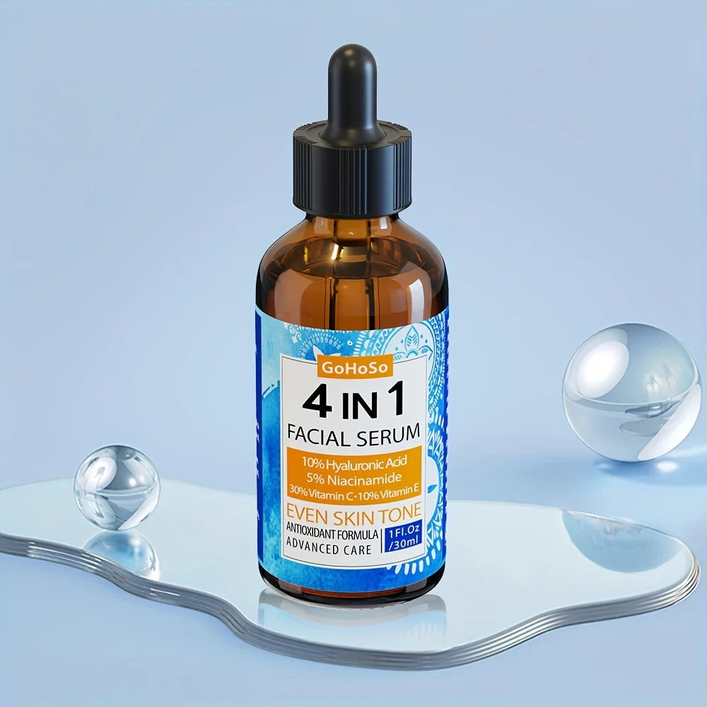 Sérum Visage 4 en 1 Acide Hyaluronique Niacinamide Vitamine C Anti-Rides | MDN Store