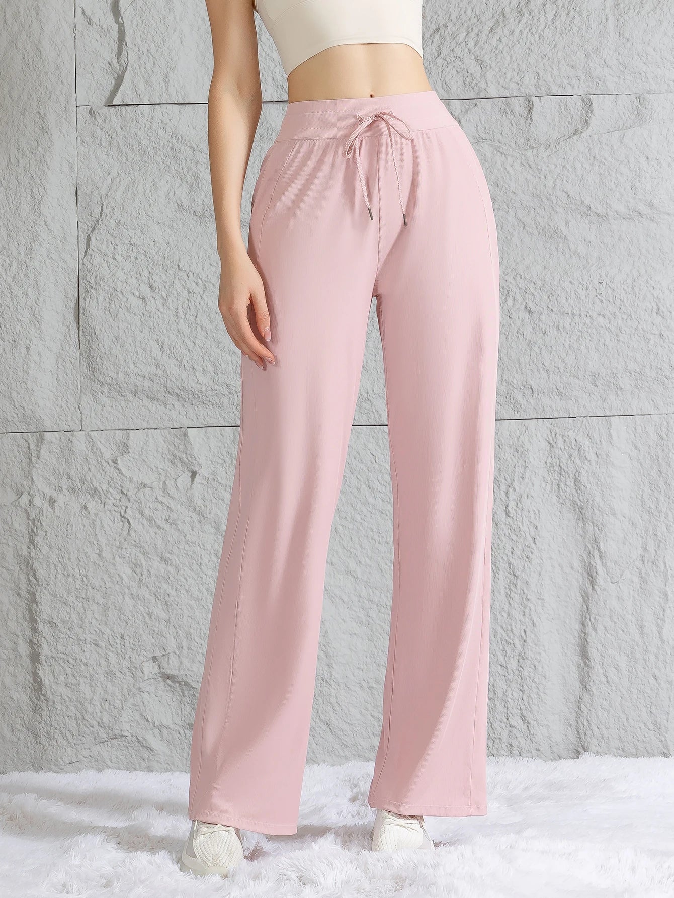 Pantalon Large Soie Glacée Été Femme | MDN Store