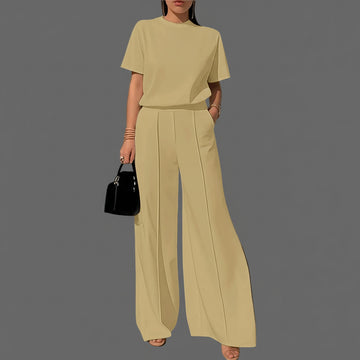 Ensemble Débardeur & Pantalon Large Minimaliste Kaki | MDN Store