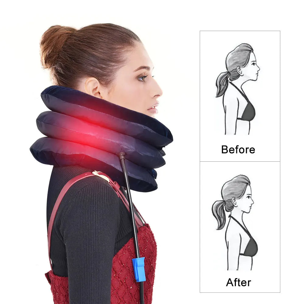 Coussin Cervical Gonflable Traction Nuque 3 Couches | MDN Store