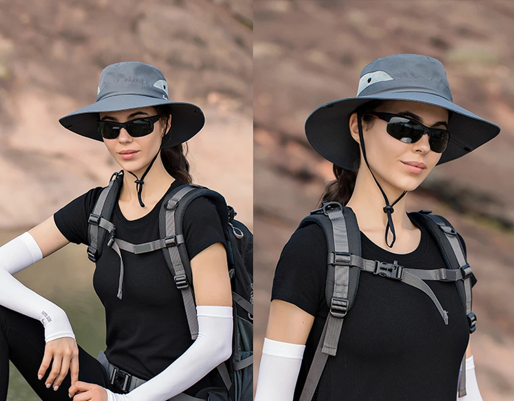 Chapeau Bob Pliable Trou Queue Cheval Bleu | MDN Store