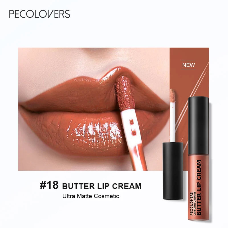 Rouge à Lèvres Liquide Imperméable 21 Couleurs Vitamine E Repulpant | MDN Store