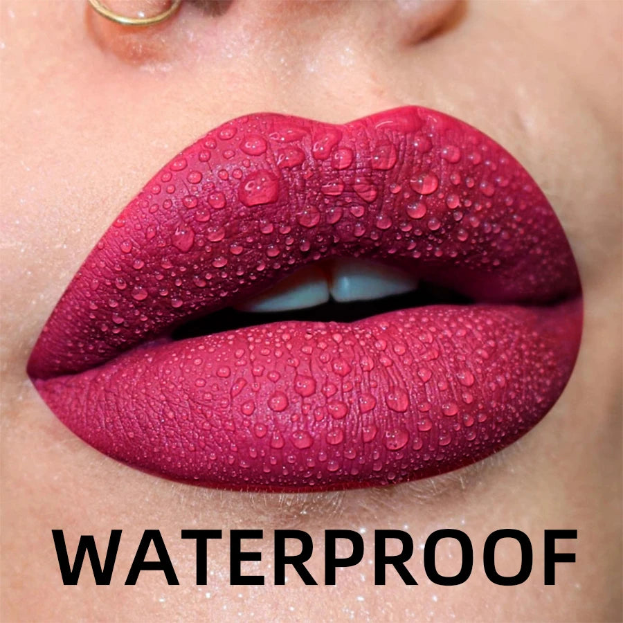 Gloss Lèvres Mat Velours 19 Couleurs Imperméable Nude Noir Rouge | MDN Store