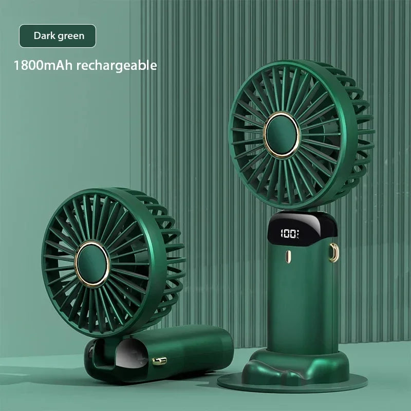 Mini Ventilateur de Cou Portable USB 5 Vitesses 1800mAh Ecran LED | MDN Store 25