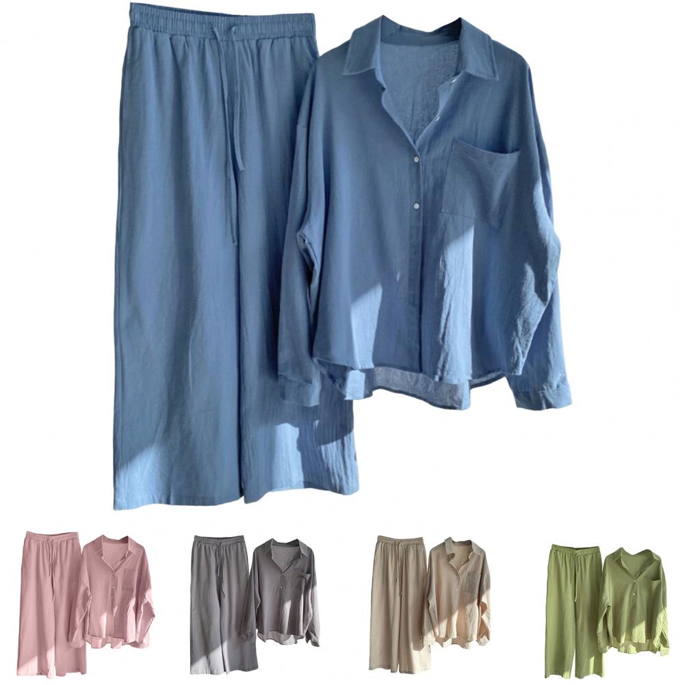 Ensemble Femme 2 Pièces Lin Décontracté | MDN Store
