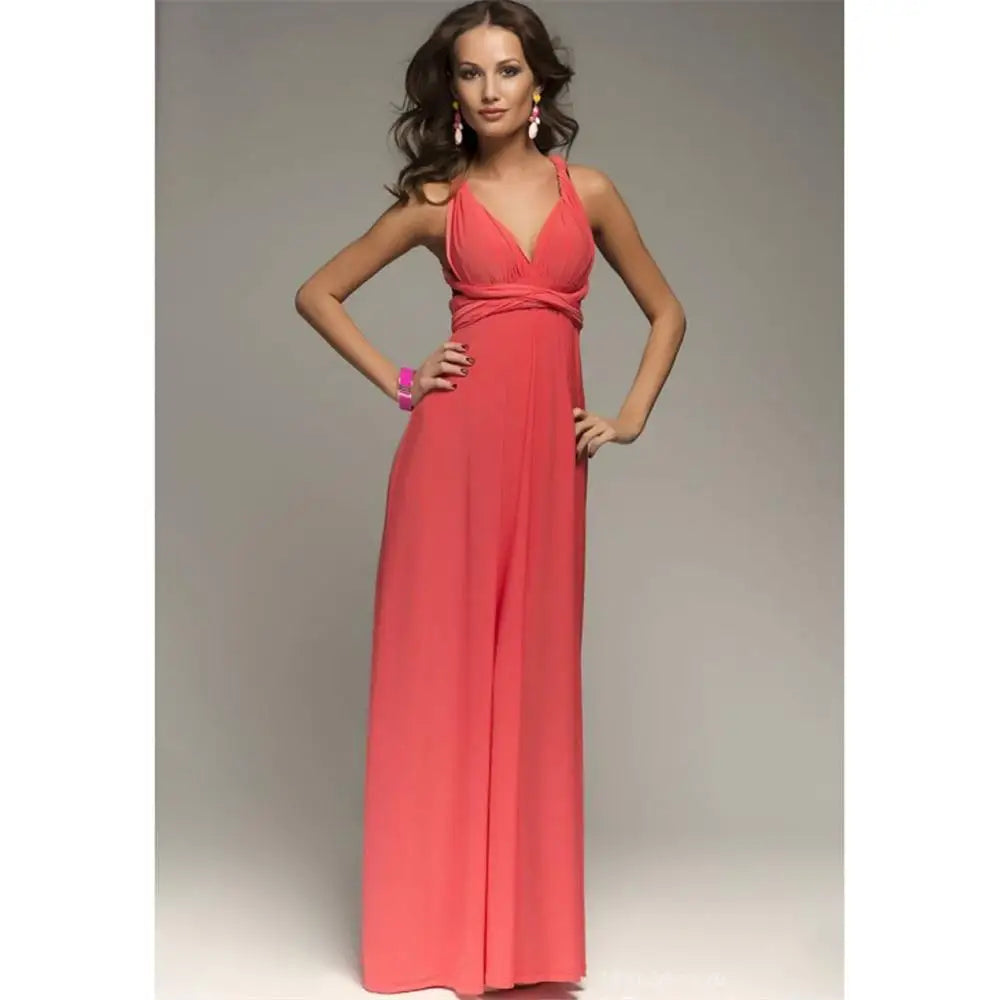 Robe Longue Femme Multiway Convertible Boho Bandage | MDN Store