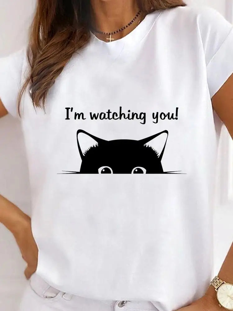 T-Chemise Patte Léopard Chat Chien Femme | MDN Store