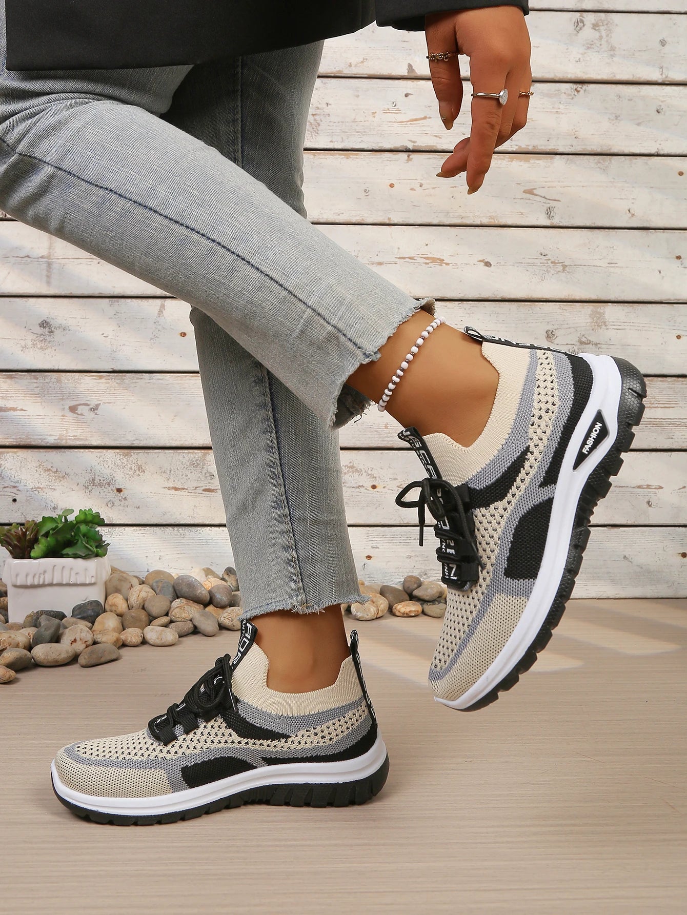Baskets Bicolores Décontractées Femme Été | MDN Store 25