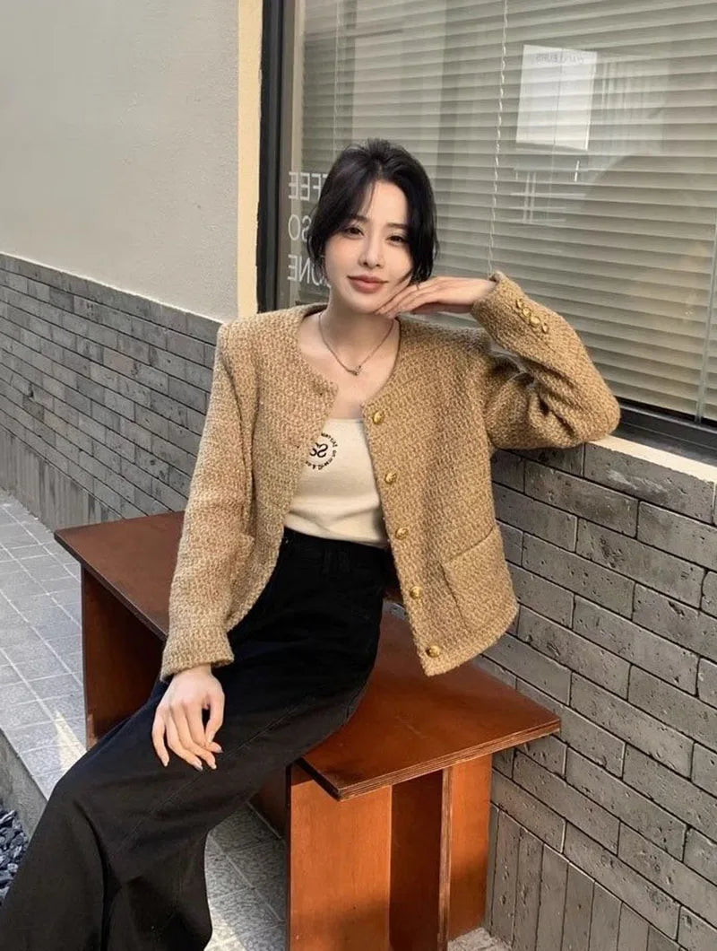 Veste Courte Tweed Poches | MDN Store