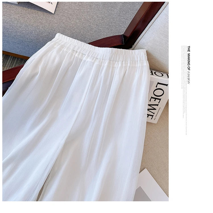 Pantalon Jupe Mousseline Brodé Femme | MDN Store