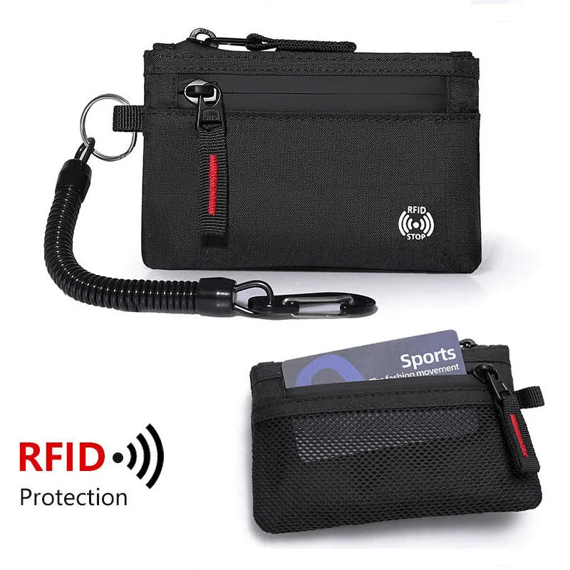 Mini Portefeuille RFID Nylon Mixte - Porte-Monnaie Compact | MDN