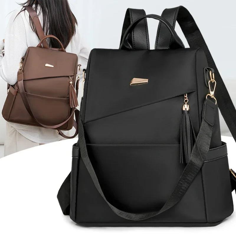 Sac à Dos Nylon Anti-Vol Pompon | MDN Store