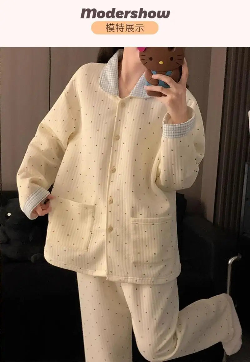 Pyjama Coton Uni 2 Pièces Hiver | MDN Store