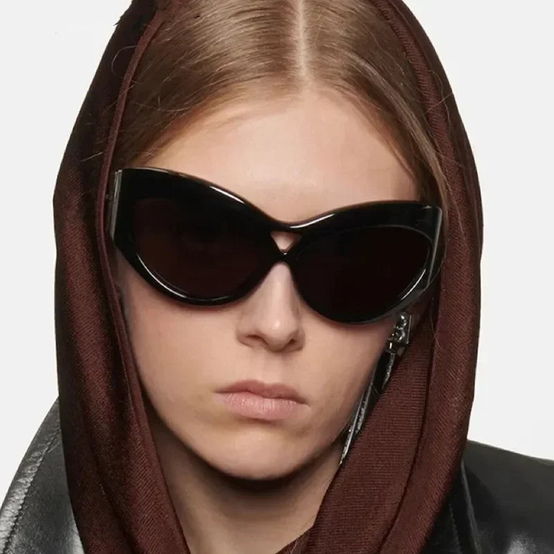 Lunettes de Soleil Cat Eye Papillon Y2K UV400 - Femme | MDN