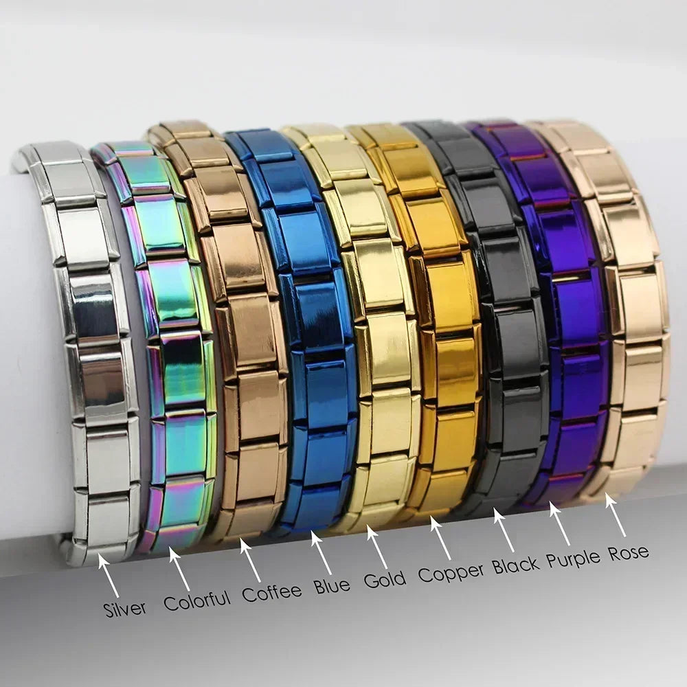 Bracelet Femme Elastique Charme Acier Inoxydable 9mm | MDN Store