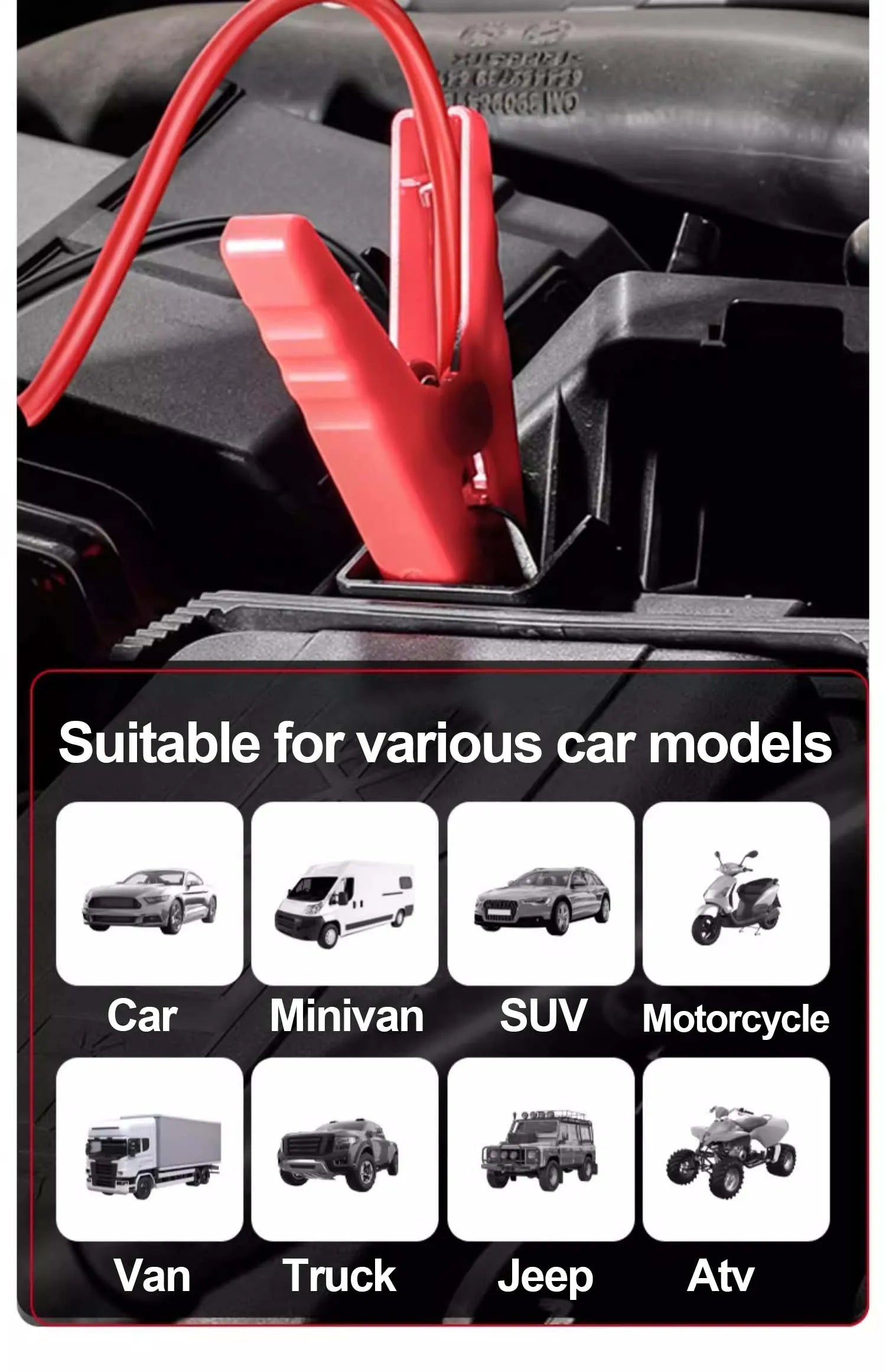Booster Batterie Voiture 4000A 12V Powerbank Démarrage | MDN Store
