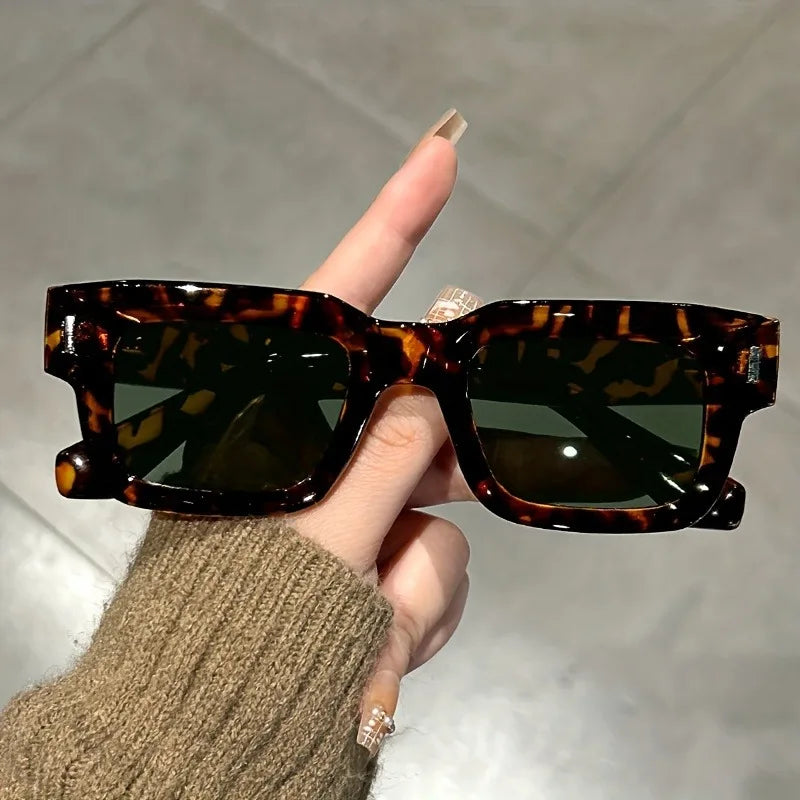 Lunettes Soleil Rectangle Léopard | MDN Store