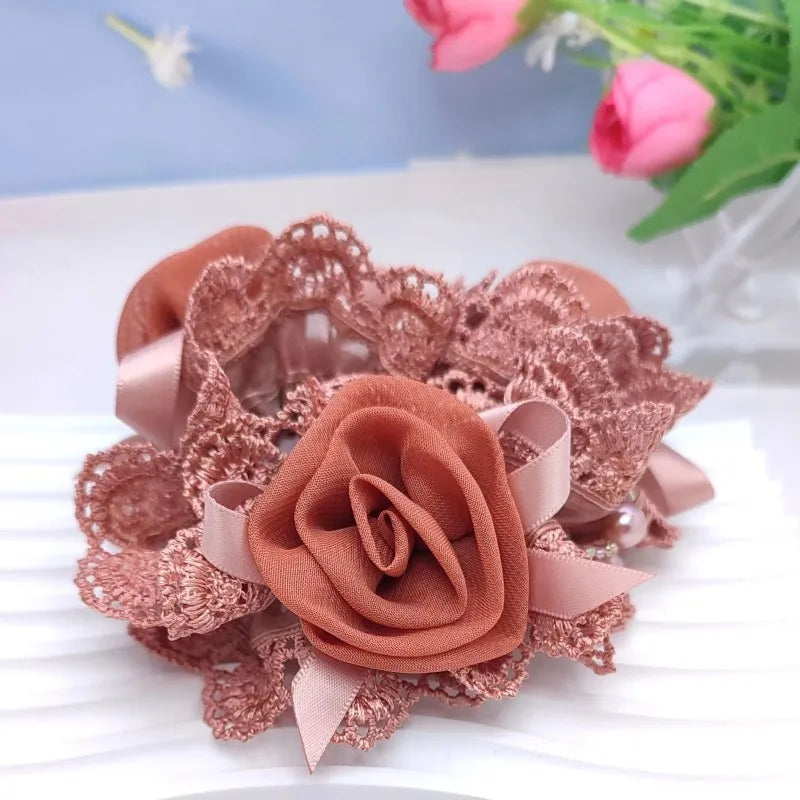 Bandeau Cheveux 3 Fleurs Cercle Large - Élastique Élégant Femme | MDN Store