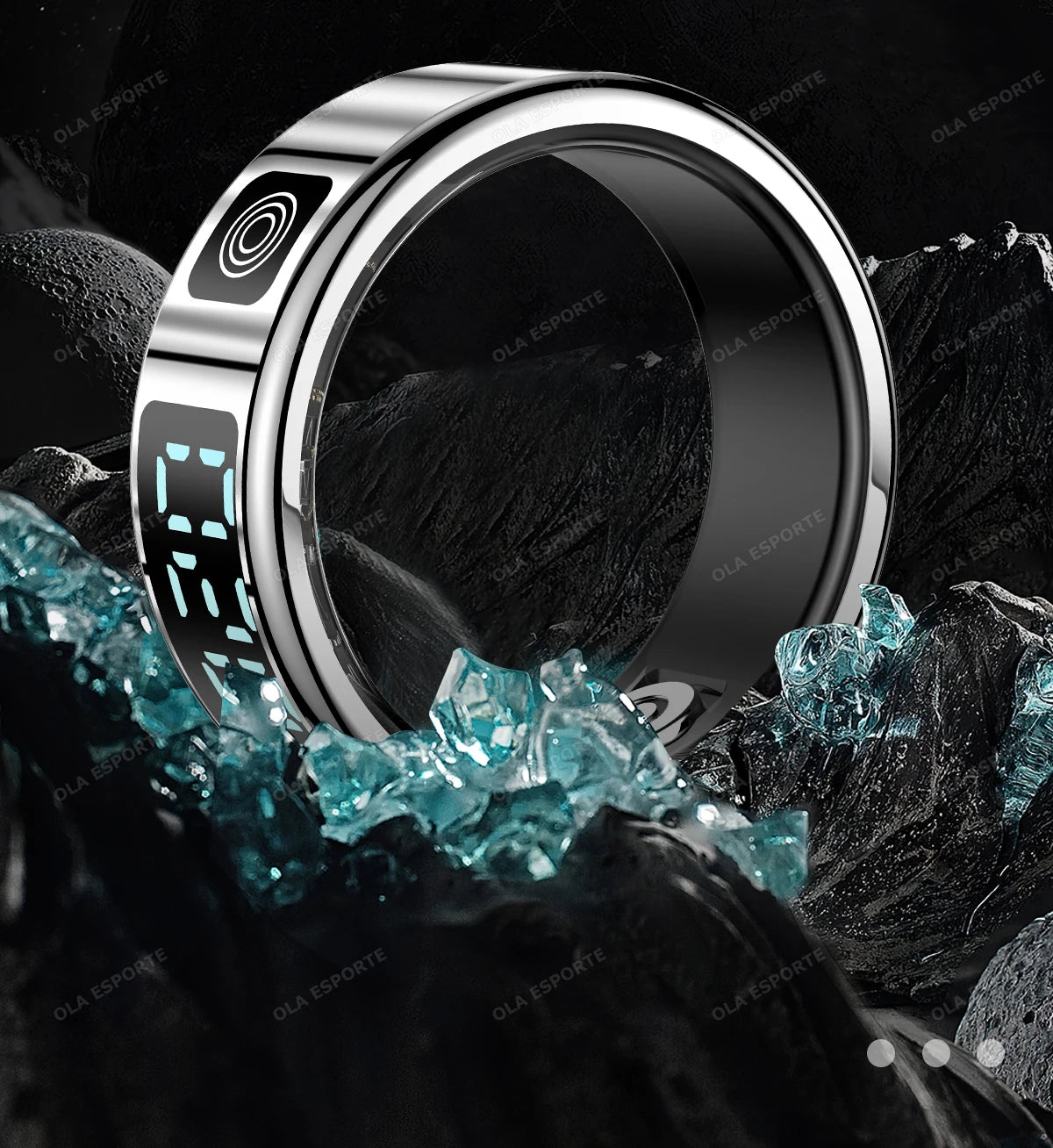 Bague Connectée Écran Tactile Charge Sans Fil Étanche 5ATM | MDN Store