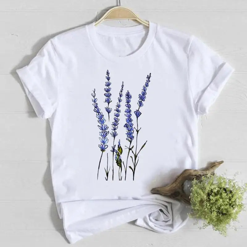 T-shirt Fleurs Printemps Graphique Femme | MDN
