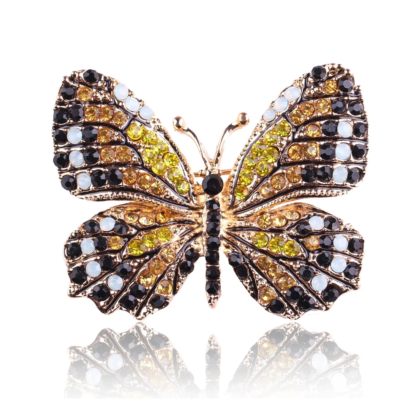 Broche Papillon Baroque Vintage Pin Badge Élégant | MDN