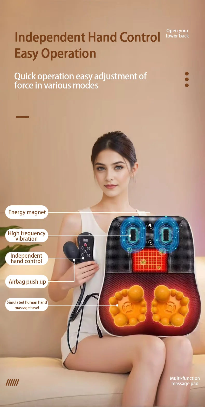 Masseur Cervical Électrique Shiatsu Chauffant Nuque Épaules | MDN