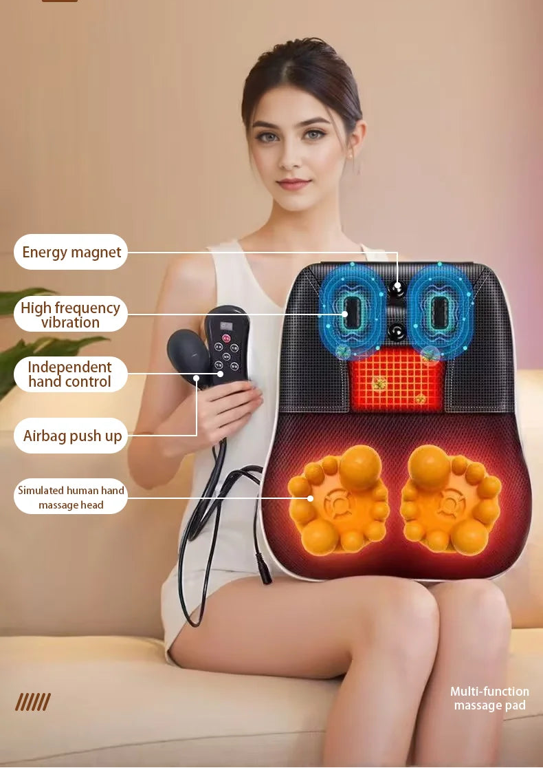 Masseur Cervical Électrique Shiatsu Chauffant Nuque Épaules | MDN Store