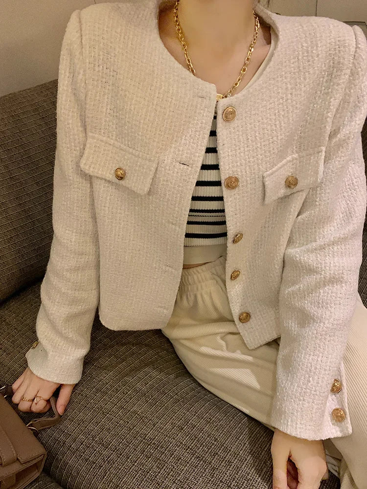 Veste Tweed Courte Élégante | MDN Store