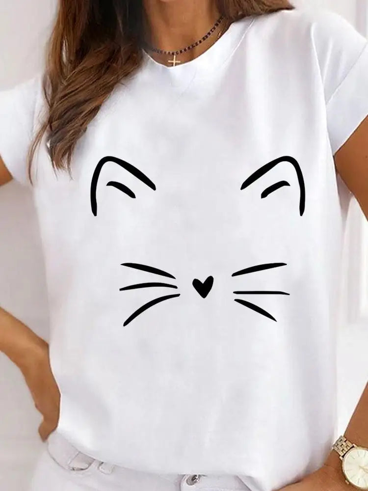 T-Chemise Patte Léopard Chat Chien Femme | MDN Store