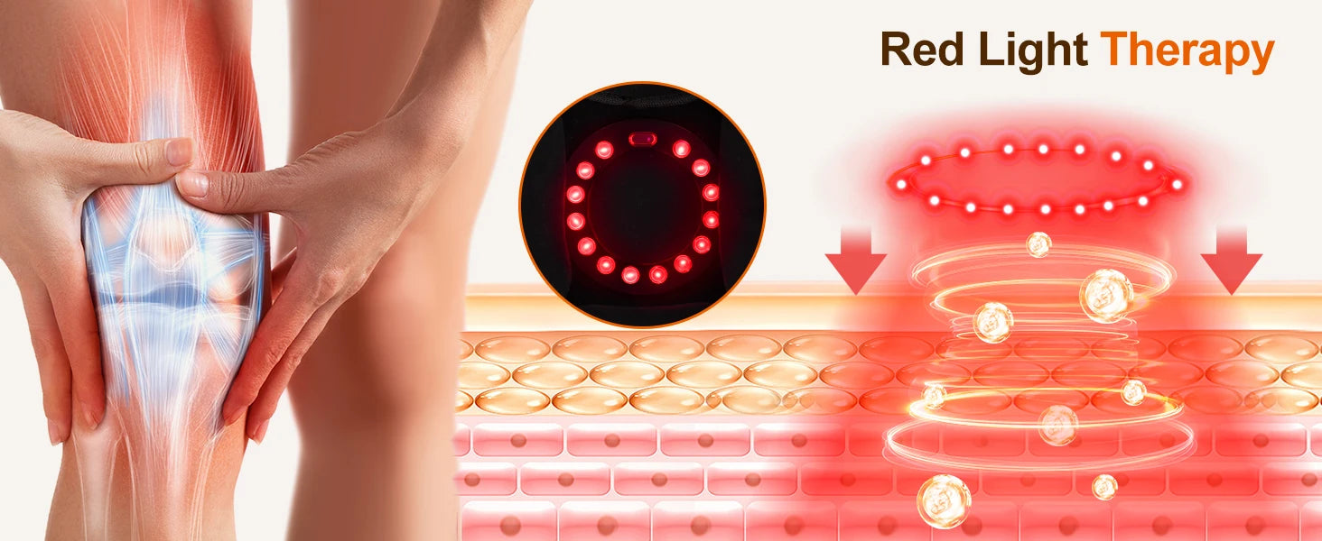 Masseur Genoux Sans Fil Infrarouge LED Thérapie Chaleur | MDN Store