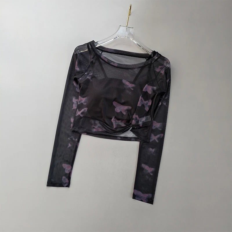 Top Sport Femme Manches Longues Coussin Poitrine - Brassière Yoga Fitness | MDN Store