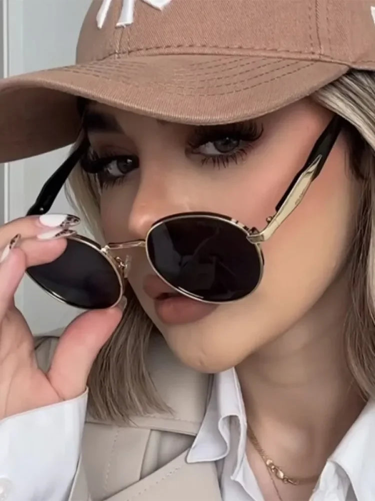 Lunettes Soleil Rondes Métal Vintage | MDN Store