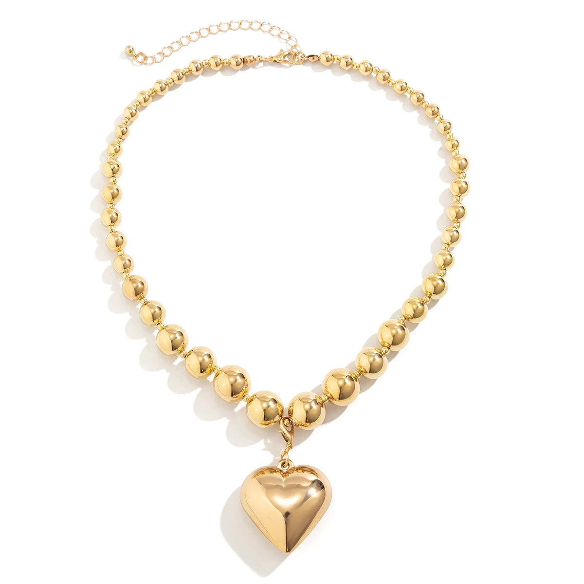 Collier Ras-de-Cou Perles Cœur Punk Vintage | MDN Store
