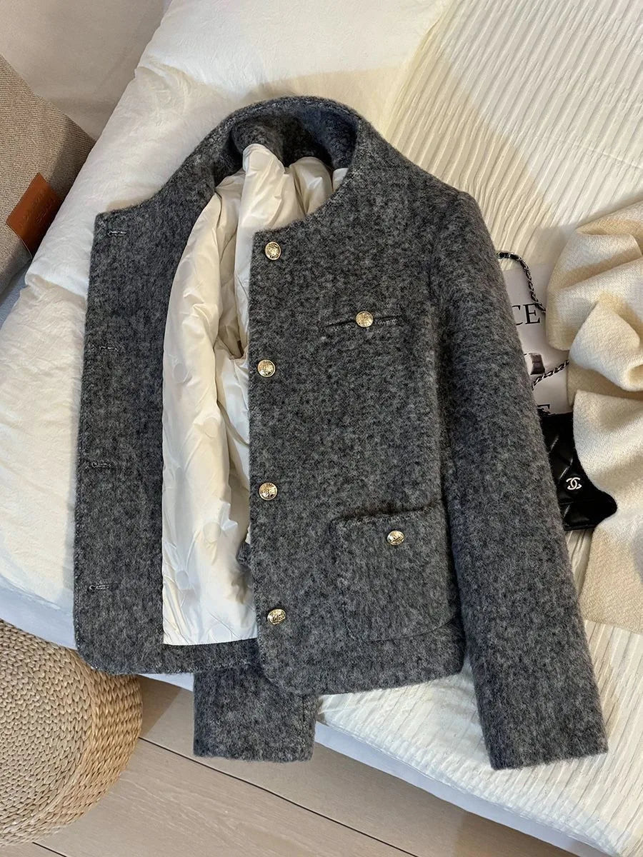 Veste Courte Grise Style Français | MDN Store