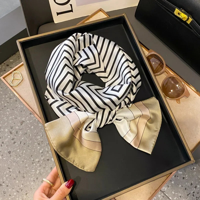 Foulard Soie Long Étroit Femme Cravate | MDN Store