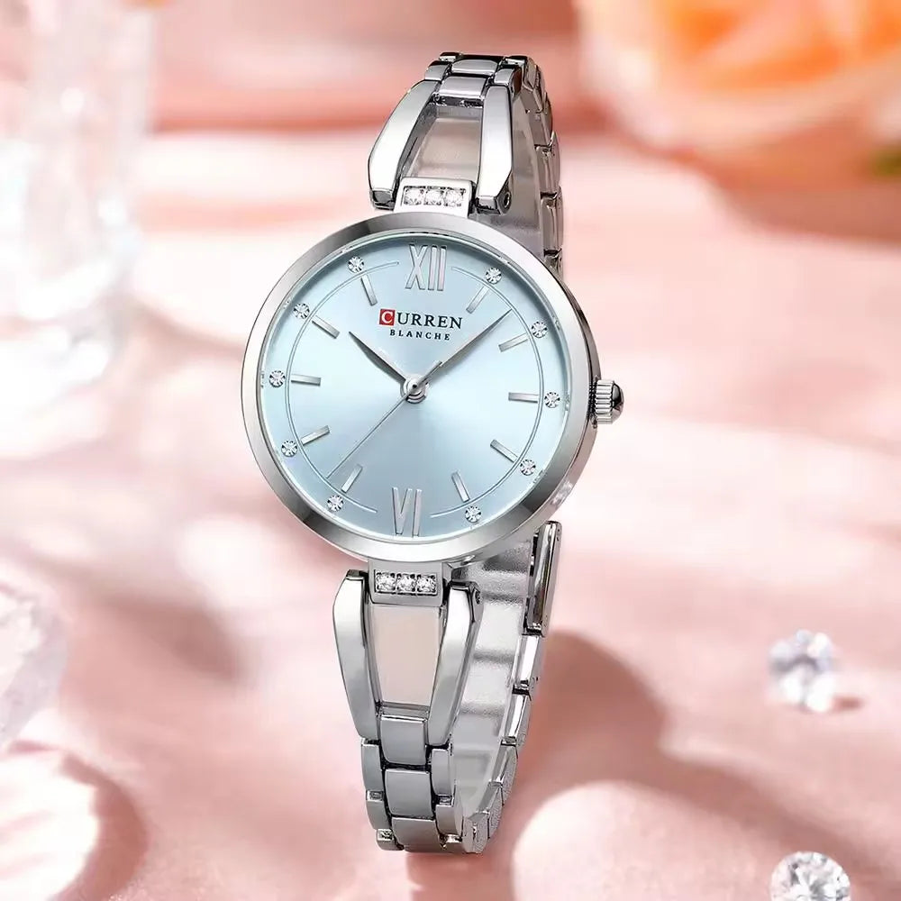 Montre Quartz Femme Acier Inoxydable Elegante Bracelet Fashion | MDN Store 25