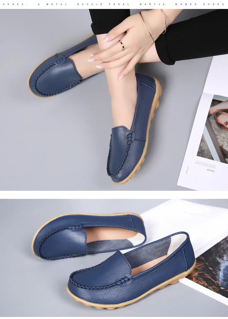 Chaussures Cuir Confort Slip-On Respirantes | MDN Store