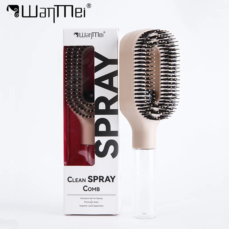Brosse Demelante 2-en-1 Pulverisateur Massage Cuir Chevelu Antistatique | MDN Store 25